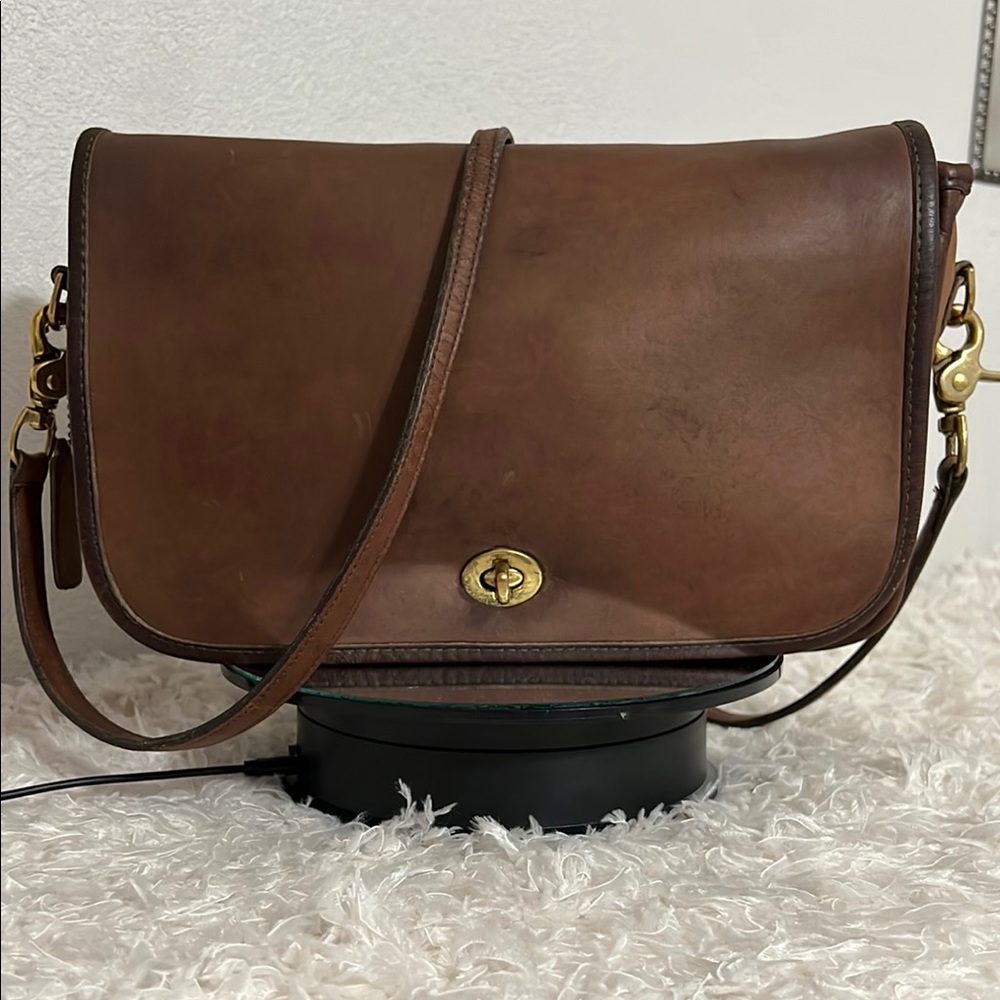 Coach Brown Leather Crossbody Bag - Picture 2 of 13